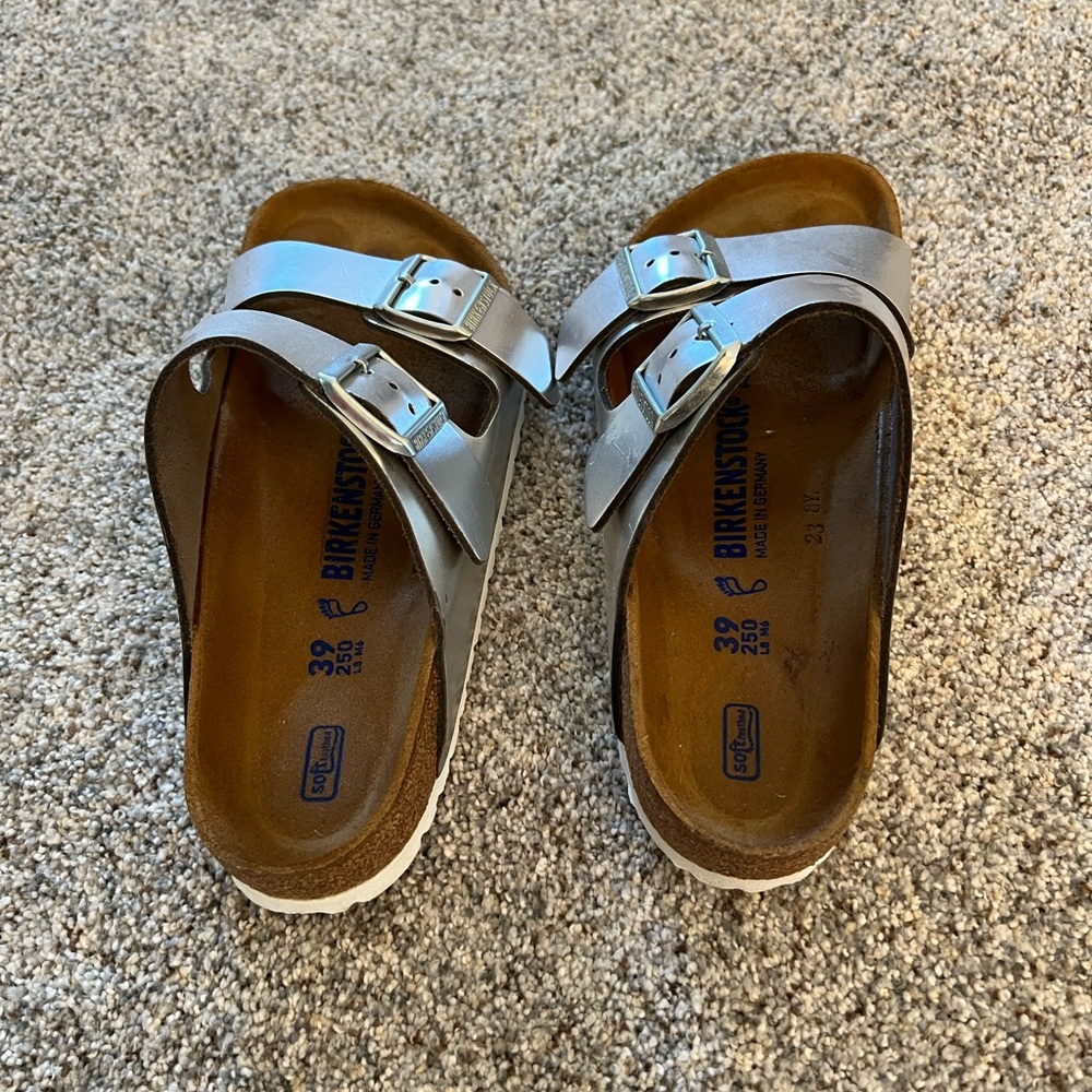 Birkenstock Women's Silver Sandals - Picture 3 of 5